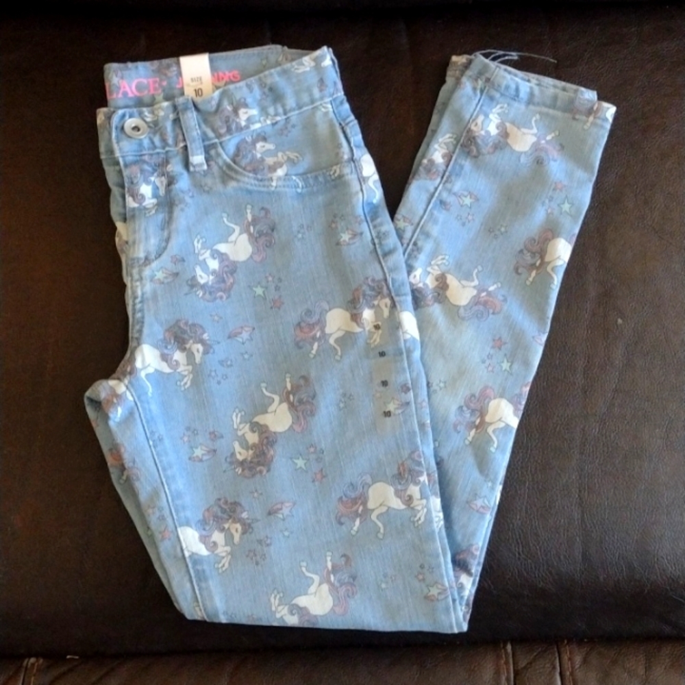 Children's Place Girls Denim Jegging Size 10